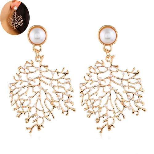 Coral earrings