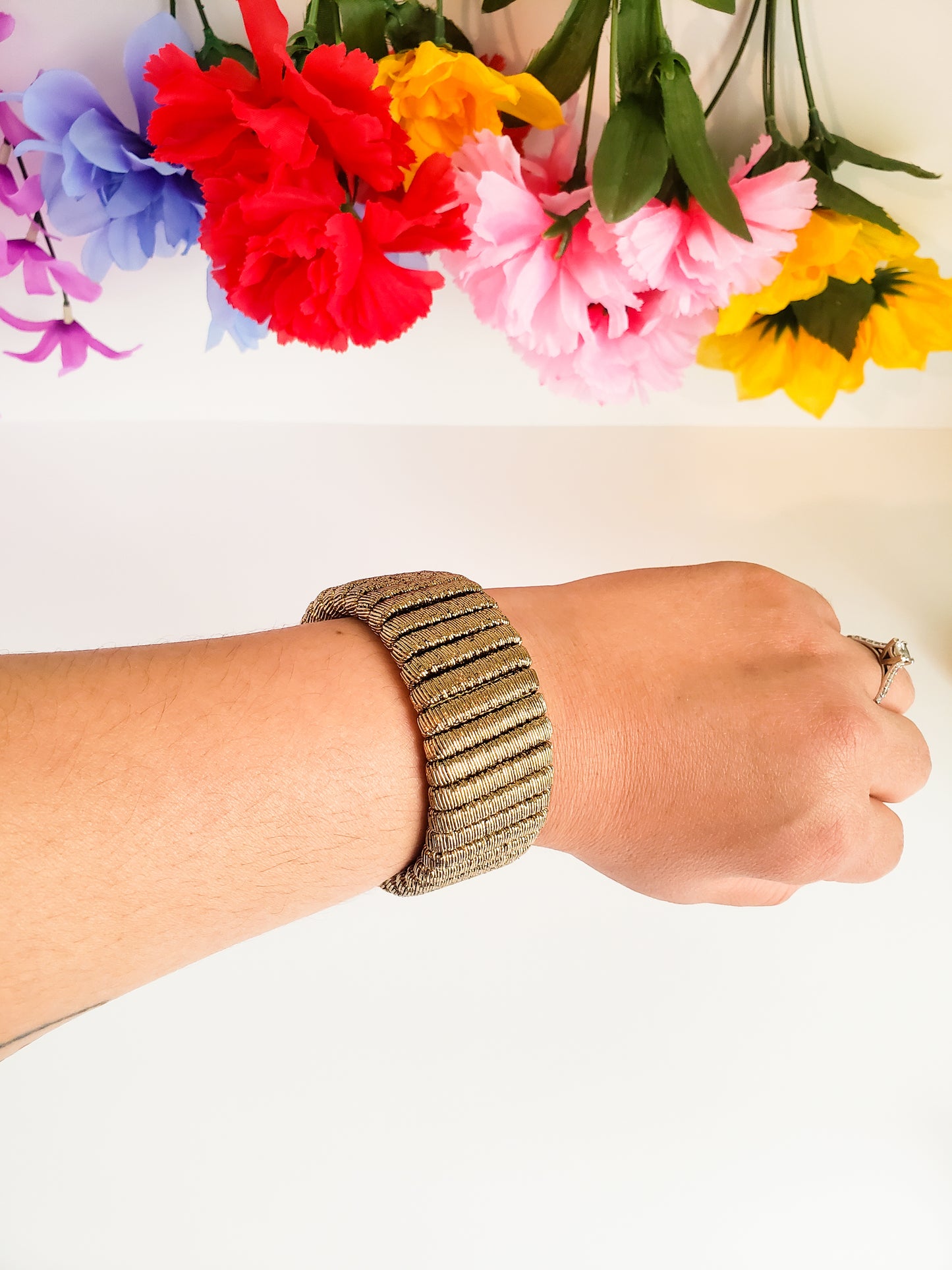 Wired Wrapped cuff bracelet