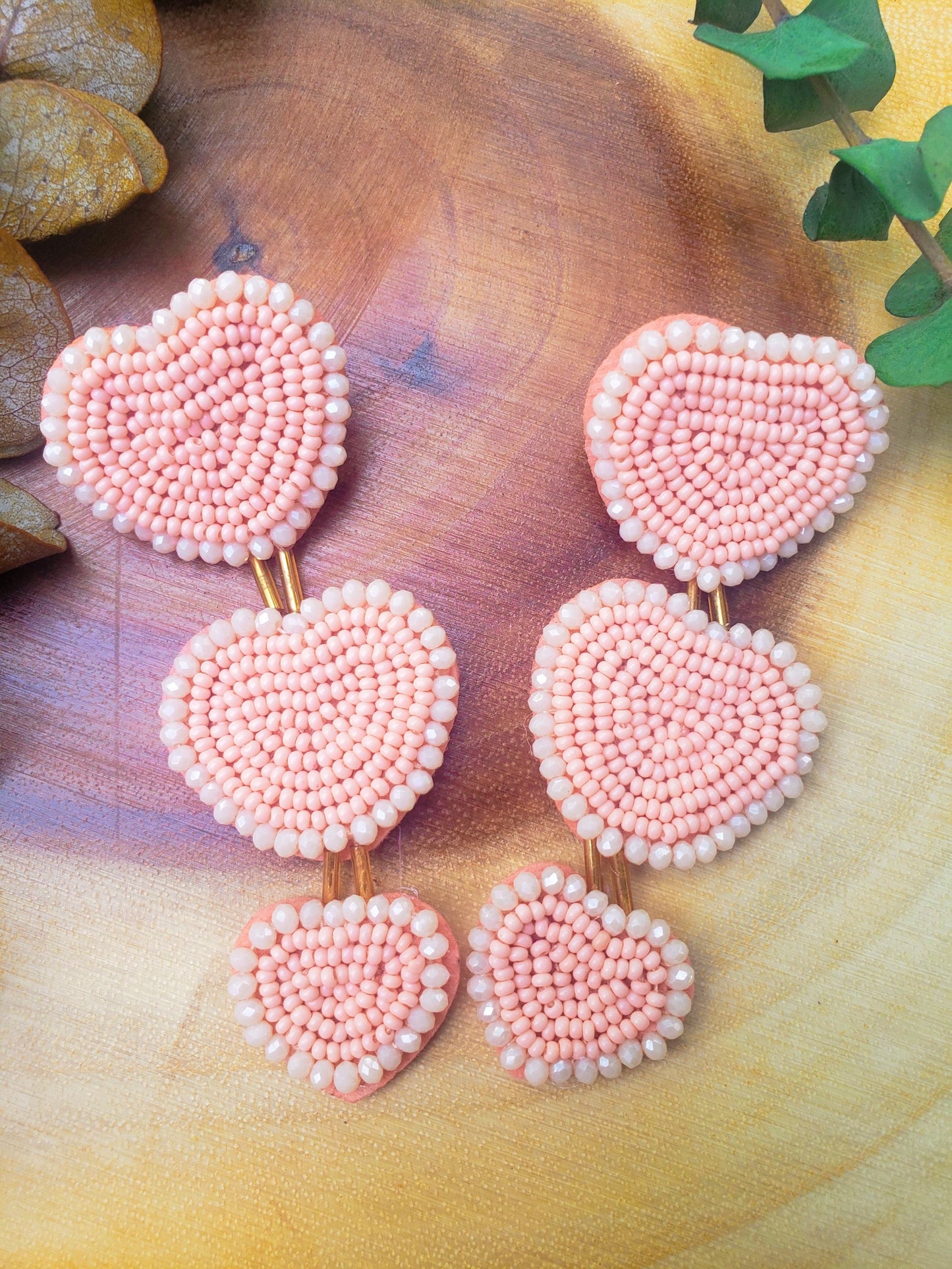 Triple Heart earrings