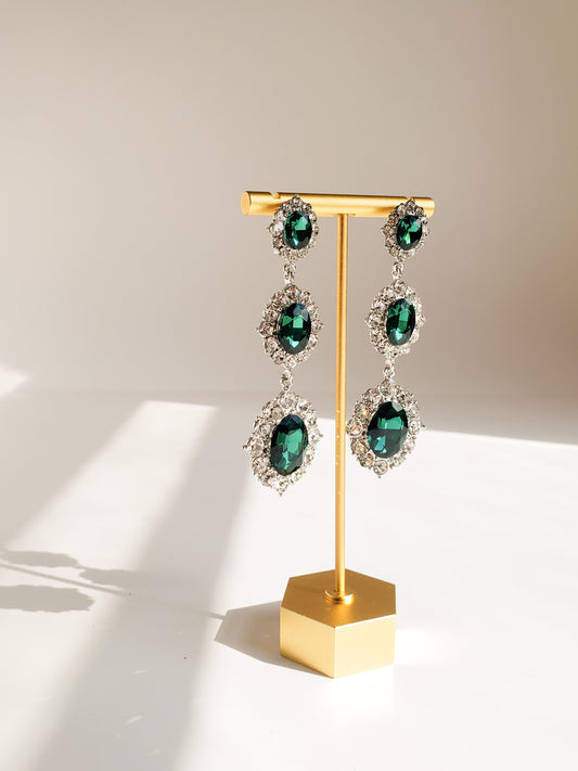 Esmeralda drop earrings