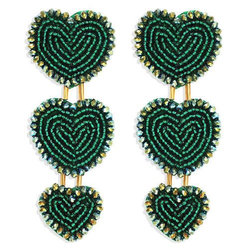 Triple Heart earrings